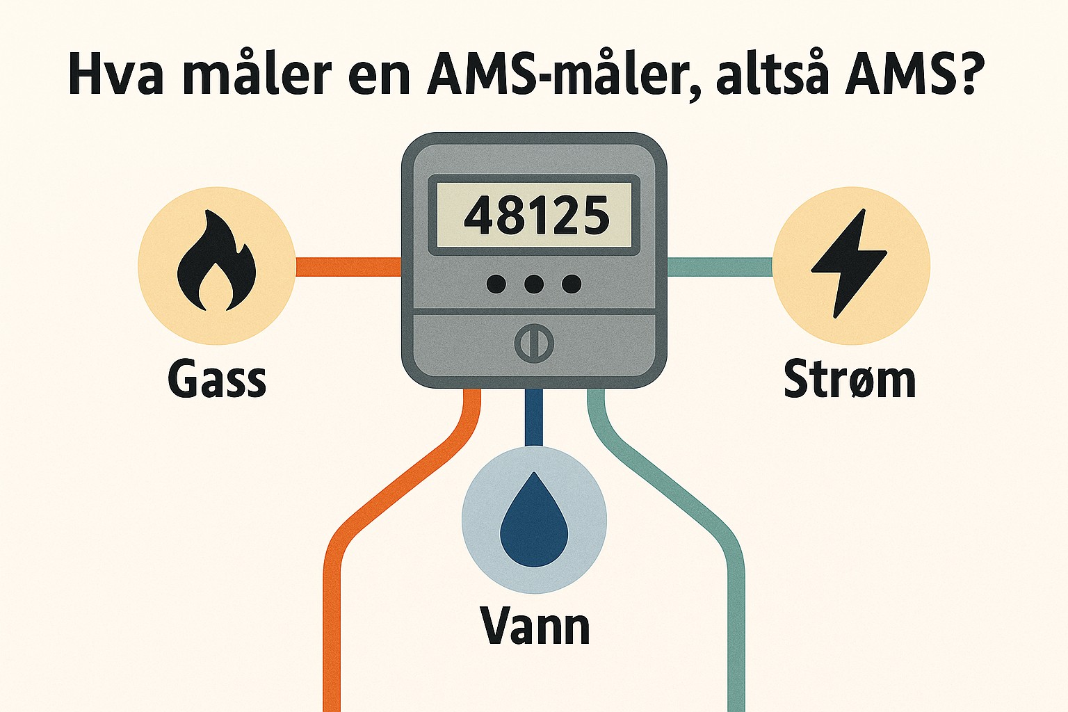 Hva måler en AMS-måler, altså AMS?